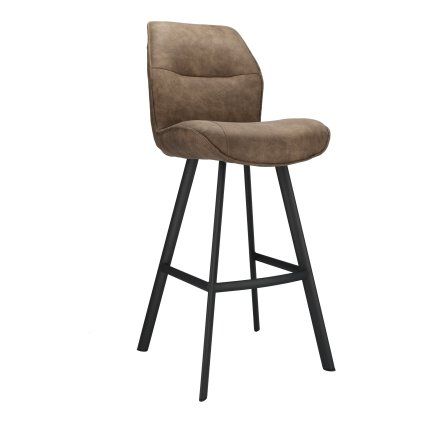 Barová židle Jade ZH 80 Stof Cowboy 809 Stone Leg Black (Color 809 Stone)