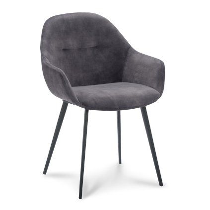 Židle s područkami Taylor Stof Adore  Copper 126 Leg Black (Color Copper 126)