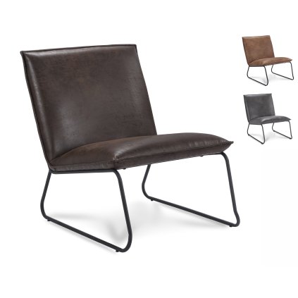 Křeslo Chapman 1 seater Stof Rawhide Brown 03 Gun color frame (Color Brown 03)
