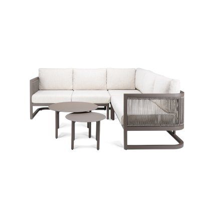 Venkovní Zahradní sestava Saint Tropez Corner Color Creme Quick Dry / Olefin Aluminium Frame Powder Coated (Color Creme Quick Dry / Olefin)
