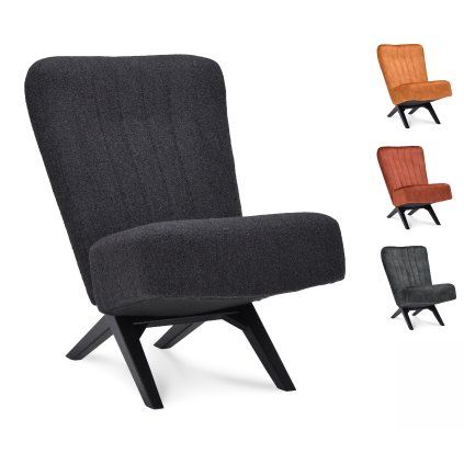 Křeslo Denver Stof Adore  Copper 126 Leg Black (Color Copper 126)