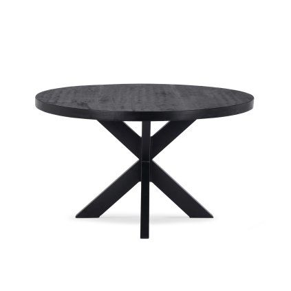 Stůl Vision Black Rond 130 (potenset 85x85) Wood Black Spider Leg Black (Color Black)