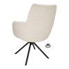 Židle s područkami Connor Stof Glory Beige 05 Leg Black 360° Return-system (Color Beige 05)