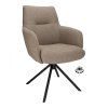 Židle s područkami Connor Stof Glory Beige 05 Leg Black 360° Return-system (Color Beige 05)