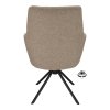 Židle s područkami Connor Stof Glory Beige 05 Leg Black 360° Return-system (Color Beige 05)