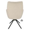 Židle s područkami Connor Stof Glory Beige 05 Leg Black 360° Return-system (Color Beige 05)
