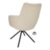 Židle s područkami Connor Stof Glory Beige 05 Leg Black 360° Return-system (Color Beige 05)