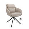 Židle s područkami Valente Stof Stella Camel 09 Leg Black 360° Return-system (Color Camel 09)