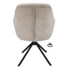 Židle s područkami Valente Stof Stella Camel 09 Leg Black 360° Return-system (Color Camel 09)
