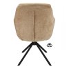 Židle s područkami Valente Stof Stella Camel 09 Leg Black 360° Return-system (Color Camel 09)