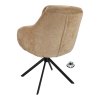 Židle s područkami Valente Stof Stella Camel 09 Leg Black 360° Return-system (Color Camel 09)