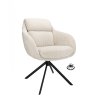 Židle s područkami Valente Stof Stella Camel 09 Leg Black 360° Return-system (Color Camel 09)