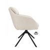 Židle s područkami Valente Stof Stella Camel 09 Leg Black 360° Return-system (Color Camel 09)