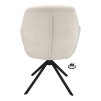 Židle s područkami Valente Stof Stella Camel 09 Leg Black 360° Return-system (Color Camel 09)