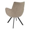 Židle s područkami Zenith Stof Taurus Natural 01 Leg Black 360° Return-system (Color Natural 01)