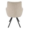 Židle s područkami Zenith Stof Taurus Natural 01 Leg Black 360° Return-system (Color Natural 01)