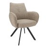 Židle s područkami Zenith Stof Taurus Natural 01 Leg Black 360° Return-system (Color Natural 01)
