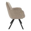 Židle s područkami Zenith Stof Taurus Natural 01 Leg Black 360° Return-system (Color Natural 01)