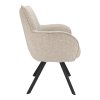 Židle s područkami Omega Stof Taurus Beige 05 Leg Black (Color Beige 05)