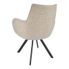 Židle s područkami Omega Stof Taurus Beige 05 Leg Black (Color Beige 05)