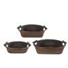 Set košů rattan 50x46/40x39/30x29cm