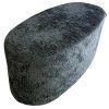 Oválná podnožka holandské výroby v sofistikovaném odstínu modré Niagary, spojující eleganci a pohodlí.