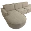 Velká rohová pohovka holandské výroby v elegantním Beige odstínu, s jemně tvarovanými liniemi pro maximální pohodlí a styl.