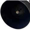 Závěsná stropní kovová lampa v tmavé barvě, která dodává prostoru moderní a minimalistický vzhled.