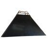 Autentická stará tovární závěsná lampa ve tvaru pyramidy z masivního plechu. Surový industriální design s jedinečnou historií.