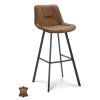Barová židle Blake ZH 80 Microleder Bull Graphite 66 Leg Black (Color Graphite 66)