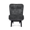 Křeslo Denzel Stof Adore  Forest 162 Leg Black (Color Forest 162)