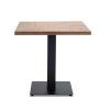 Designový jídelní stůl Jaxx s kovovou podnoží a deskou z mangového dřeva v rozměru 80 × 80 cm – stylový a odolný kousek do každého interiéru.