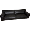 Luxusní sofa Chicago z pravé italské kůže v odstínu testa di moro. Precizní holandská výroba, maximální komfort a nadčasový design.