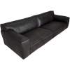 Luxusní sofa Chicago z pravé italské kůže v odstínu testa di moro. Precizní holandská výroba, maximální komfort a nadčasový design.