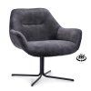 Křeslo Aristo - otočné Zwart Stof Adore  Anthracite 67 (Color Anthracite 67)