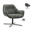 Křeslo Aristo - otočné Zwart Stof Adore  Anthracite 67 (Color Anthracite 67)