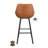 Barová židle s područkami Boost - ZH 80  Microleder Bull Camel 09 Leg Black (Color Camel 09)