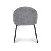 Židle s područkami Beau Stof Oasis Grey 65 Leg Black (Color Grey 65)