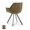Židle s područkami Jane Microleder Bull Camel 09 Leg Black (Color Camel 09)