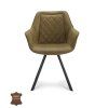 Židle s područkami Jane Microleder Bull Camel 09 Leg Black (Color Camel 09)