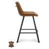 Barová židle Jagger ZH 65 Microleder Bull Graphite 66 Leg Black (Color Graphite 66)