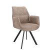Židle s područkami Jade Stof Cowboy 104 Grey Leg Black (Color 104 Grey)