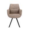 Židle s područkami Jade Stof Cowboy 104 Grey Leg Black (Color 104 Grey)