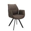 Židle s područkami Jade Stof Cowboy 104 Grey Leg Black (Color 104 Grey)