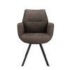 Židle s područkami Jade Stof Cowboy 104 Grey Leg Black (Color 104 Grey)