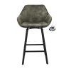Barová židle s područkami Royal - ZH 65 Stof Adore  Anthracite 67 Leg Black (Color Anthracite 67)