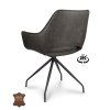 Armstoel Nova (Return-System) Microleder Bull Anthracite 67 Leg Black (Barva Anthracite 67)