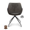 Armstoel Nova (Return-System) Microleder Bull Anthracite 67 Leg Black (Barva Anthracite 67)
