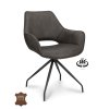 Armstoel Nova (Return-System) Microleder Bull Anthracite 67 Leg Black (Barva Anthracite 67)