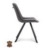 Židle Jagger Microleder Bull Graphite 66 Leg Black (Color Graphite 66)